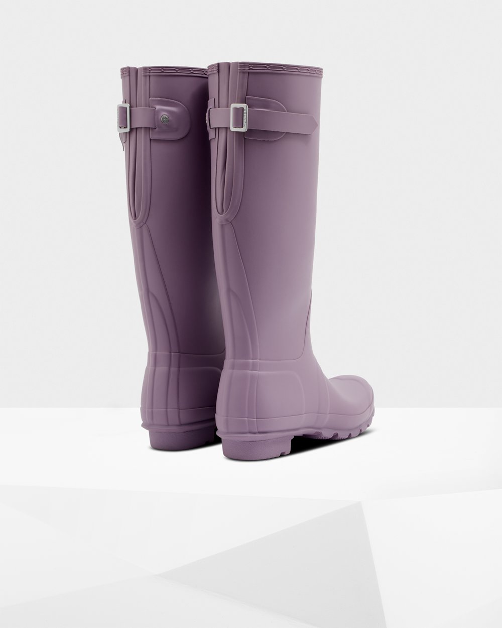 Hunter Original Back Adjustable Tall Rain Boots - Clearance Womens Purple - LTYIJM321